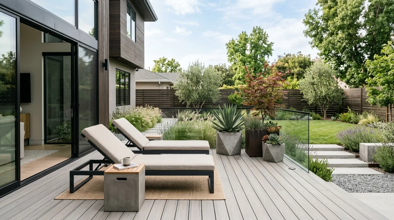 Deck With Dining Focus